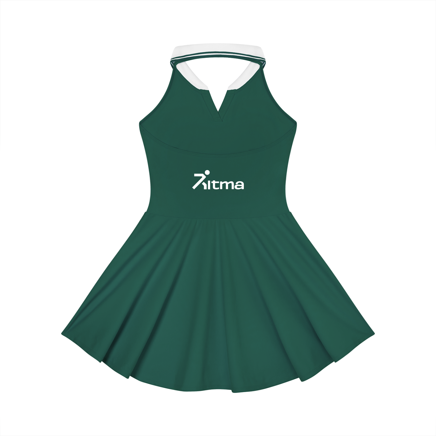 Women's Collared Halter A-Line Tennis Dress