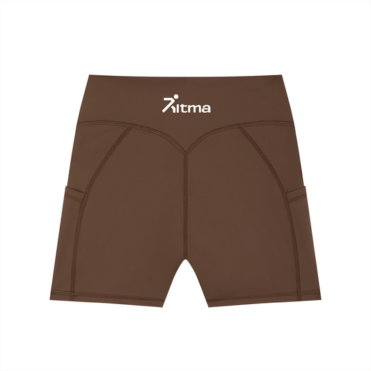 Women's High-Waisted Pocket Biker Shorts