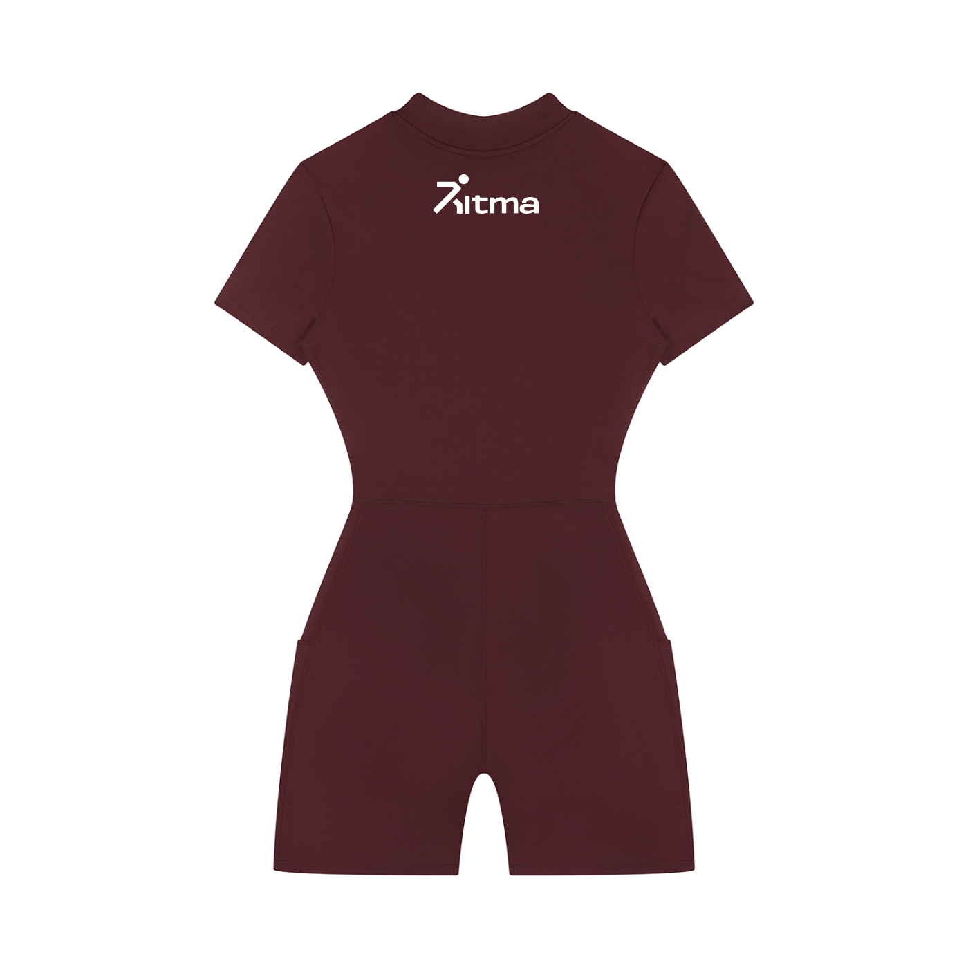 Women's Quarter-Zip Short Sleeve Romper