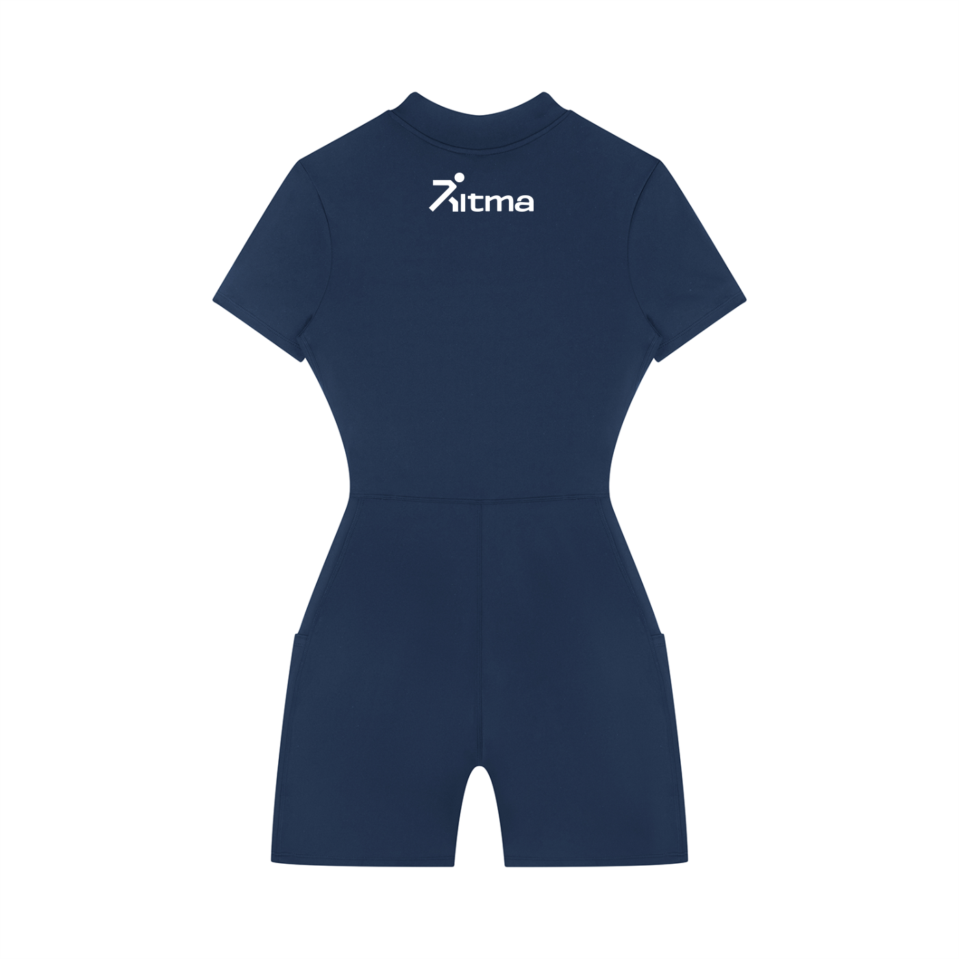 Women's Quarter-Zip Short Sleeve Romper