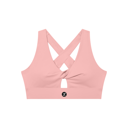 Women's Twist Front V-Neck Sports Bra