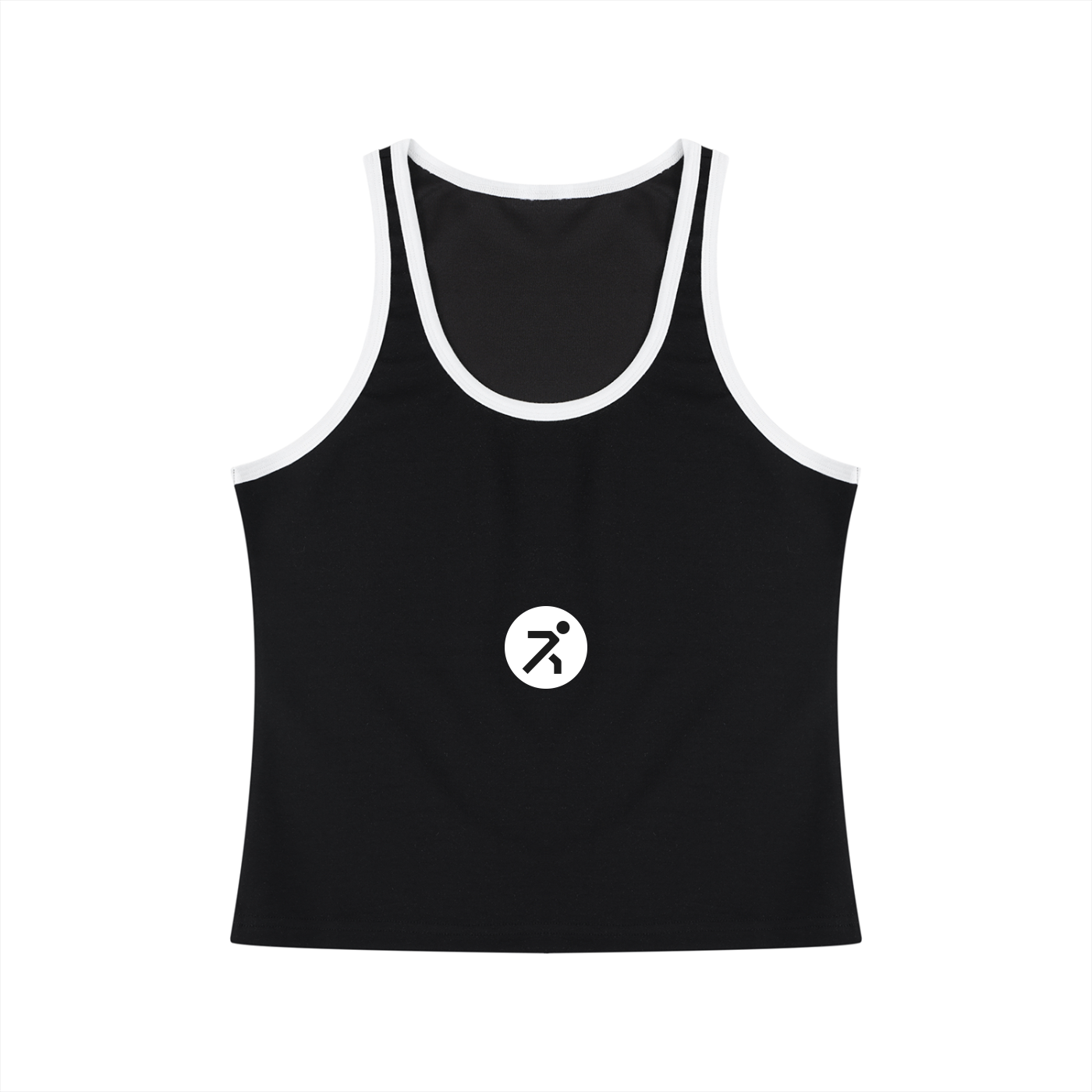 Women's Color Block Cropped Tank Top