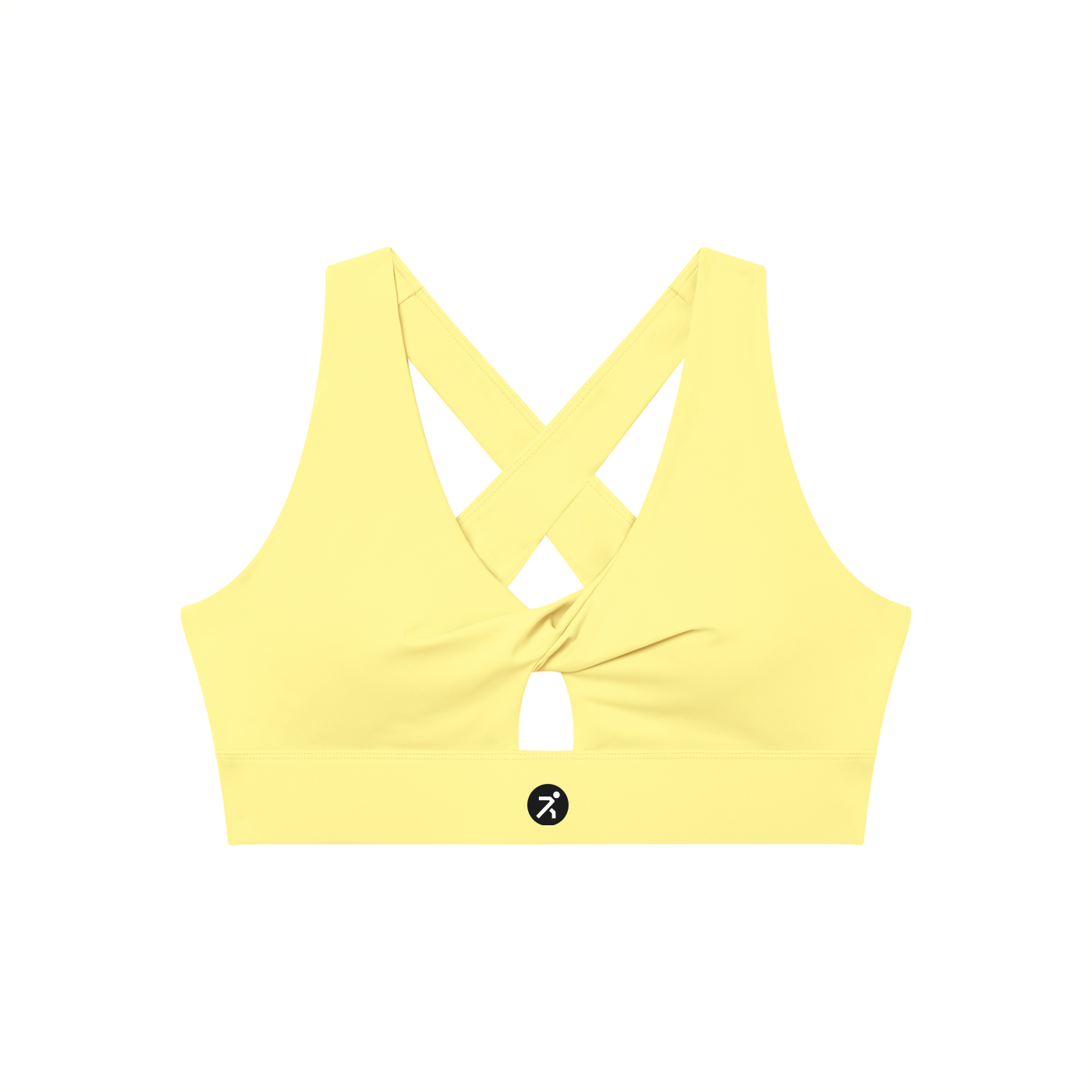 Women's Twist Front V-Neck Sports Bra