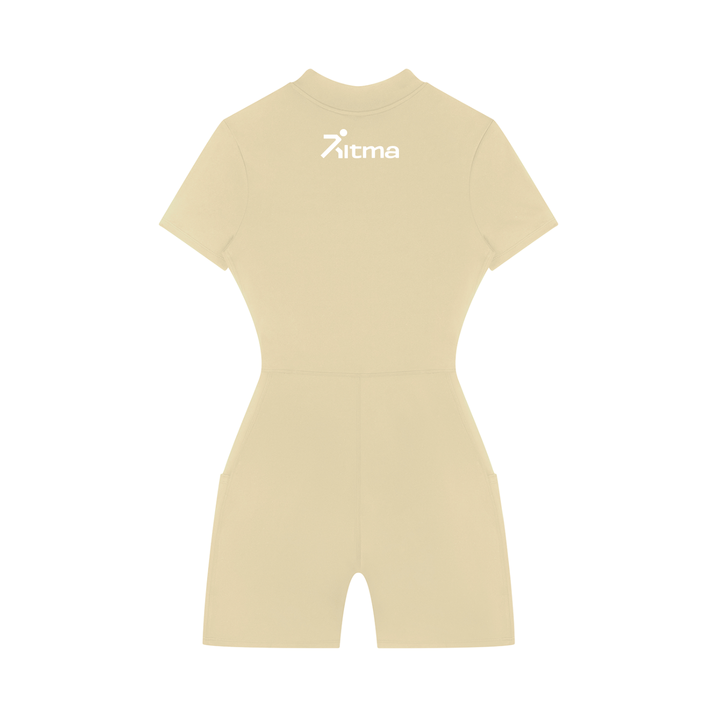 Women's Quarter-Zip Short Sleeve Romper