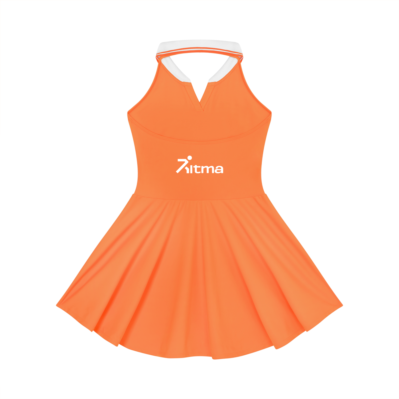 Women's Collared Halter A-Line Tennis Dress