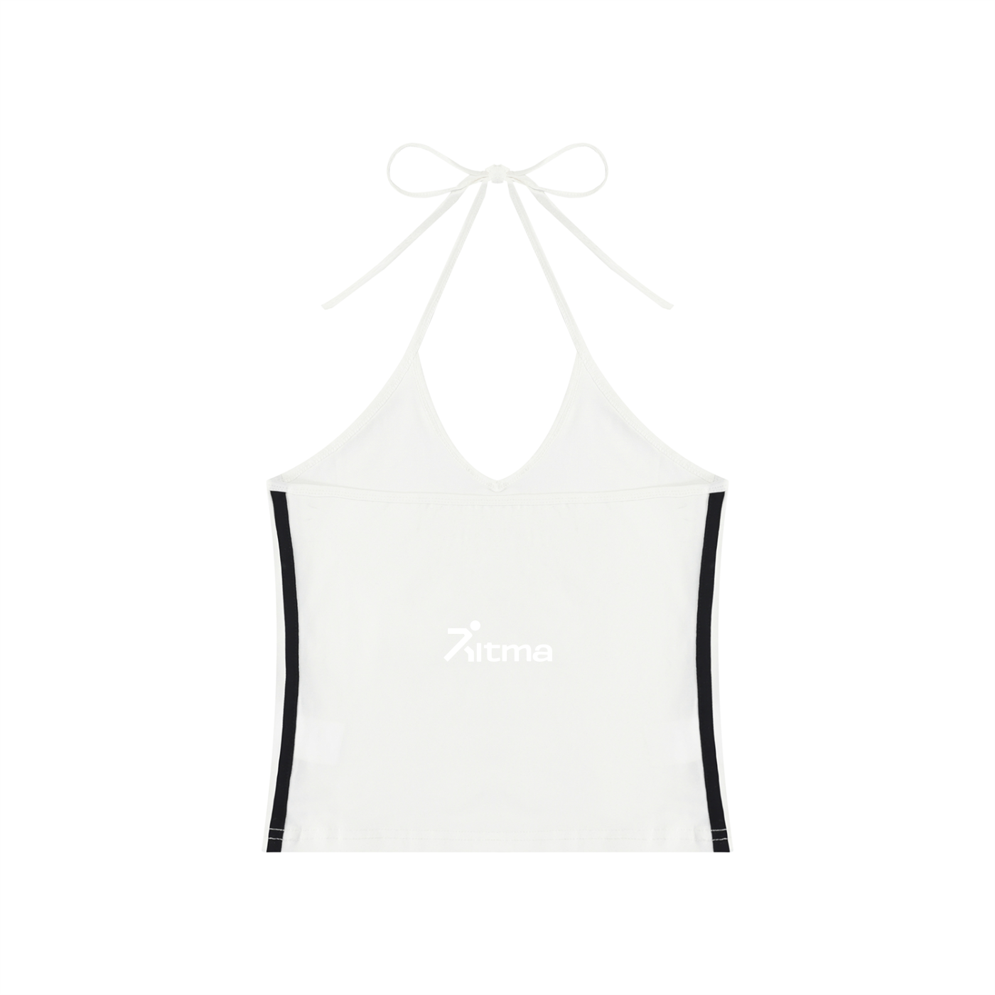 Women's Color Block Halter Crop Tank Top