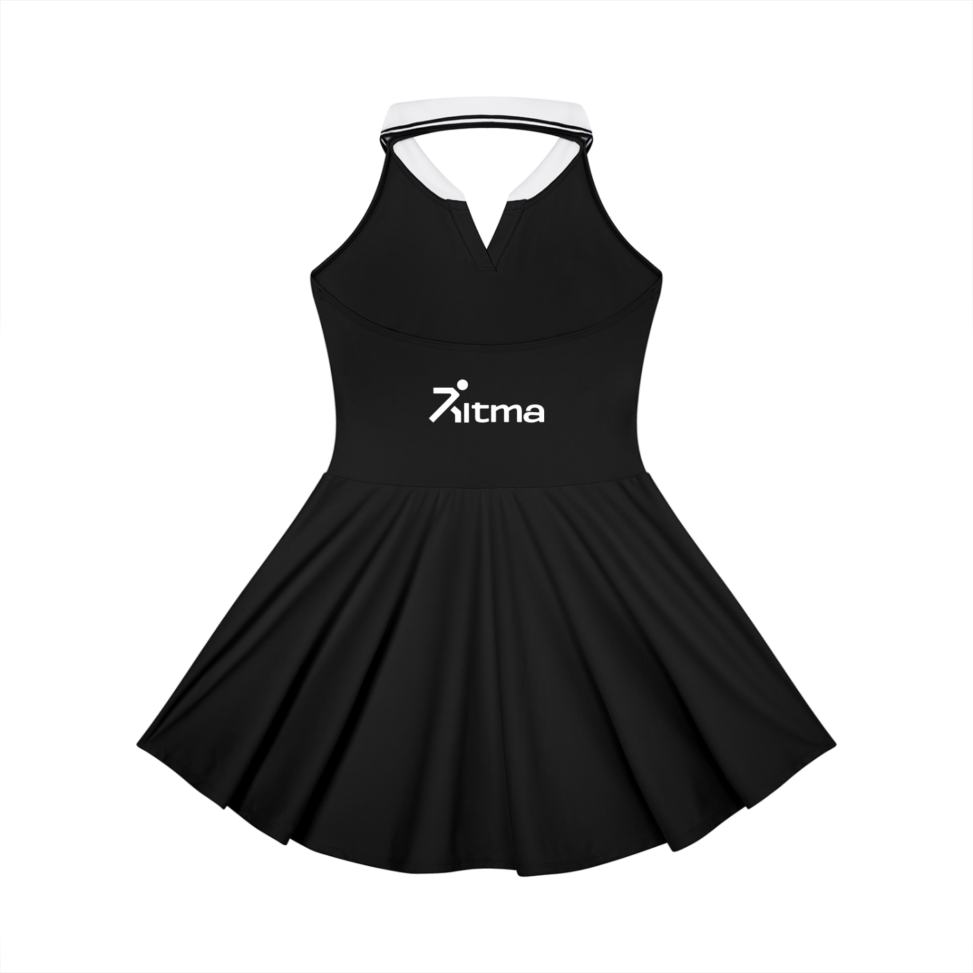 Women's Collared Halter A-Line Tennis Dress