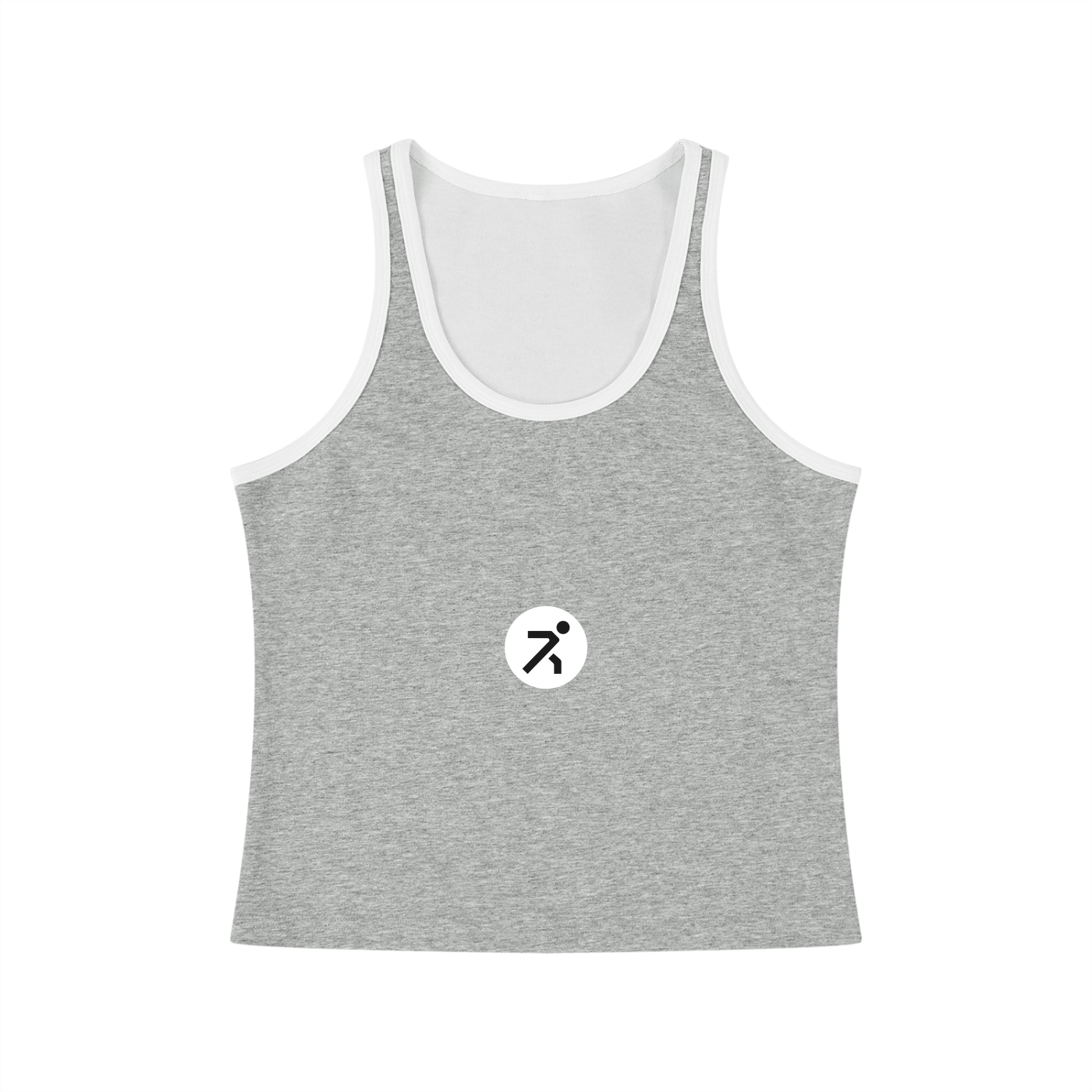 Women's Color Block Cropped Tank Top