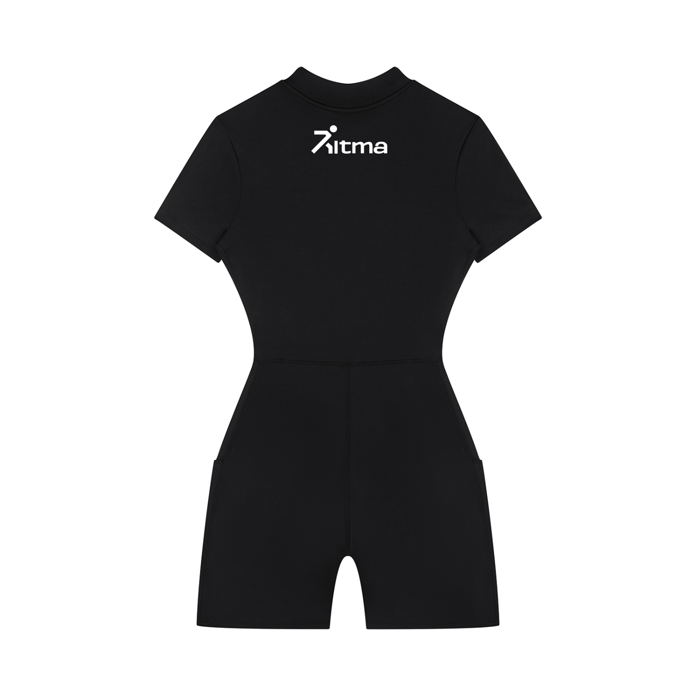 Women's Quarter-Zip Short Sleeve Romper