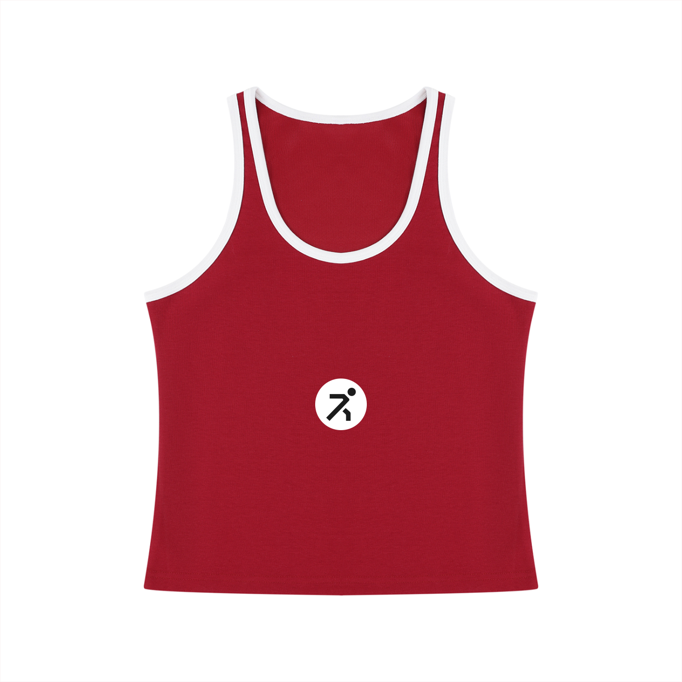 Women's Color Block Cropped Tank Top