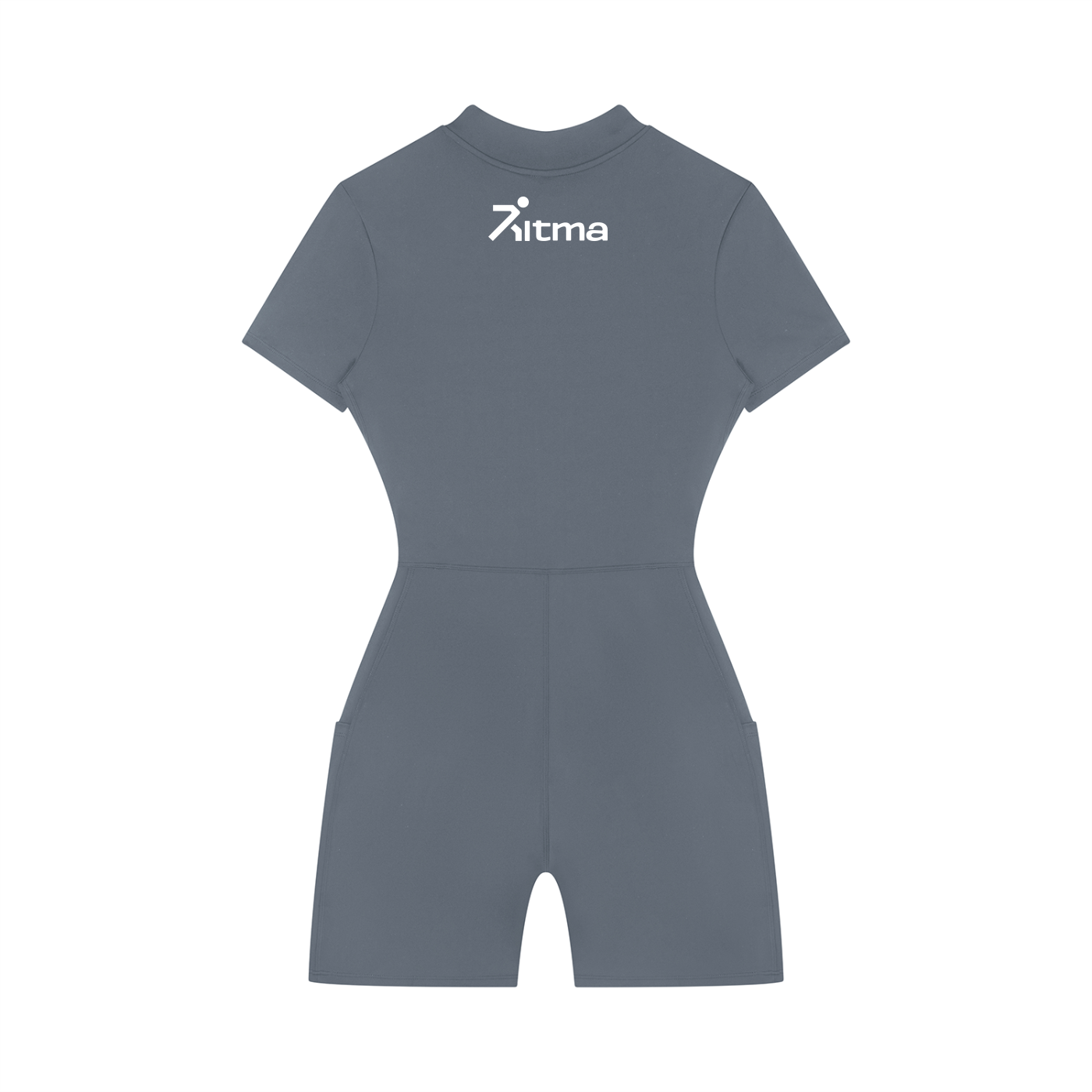Women's Quarter-Zip Short Sleeve Romper